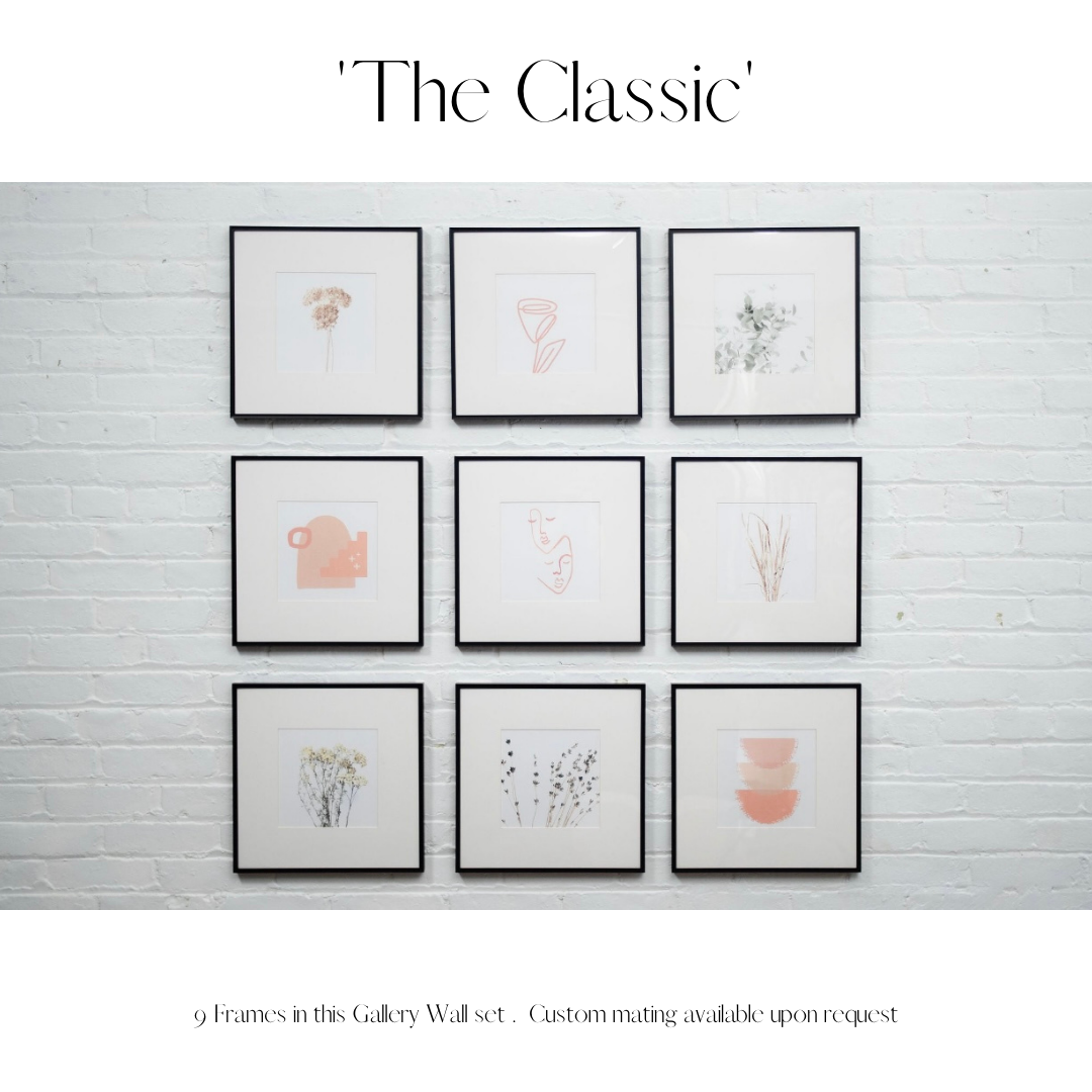 The Classic Gallery Wall Set of 9 Frames