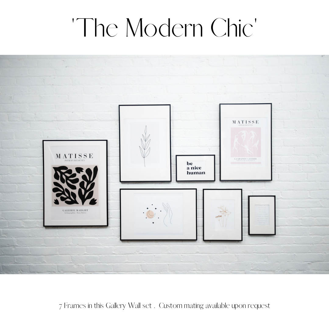 The Modern Chic Gallery Wall Frame Set of 7 Frames